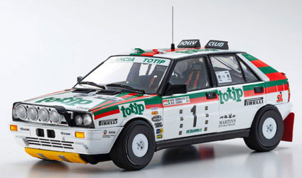 KS08960C KYOSHOオリジナル 1/18 ランチア デルタ HF 4WD タルガ・フローリオ 'チーム ランチア トティップ' 1987 #1