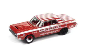 JLCT013FRD JOHNNY LIGHTNING 1/64 1964 ダッジ 330 Ramchargers レッド