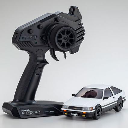 32641WBK ミニッツAWD トヨタ カローラレビン AE86 ホワイト/ブラック