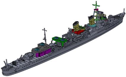 NV7 1/700 特型駆逐艦Ⅱ型A 潮 1944