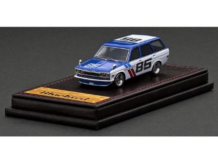 IG2930 IGモデル 1/64 Datsun Bluebird (510) Wagon Blue/White