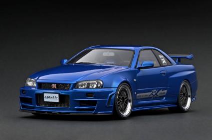 IG3226 IGモデル 1/18 TRUST GReddy 34RX Blue Metallic