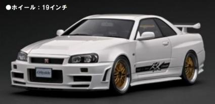 IG3227 IGモデル 1/18 Nissan Skyline GT-R (BNR34) White