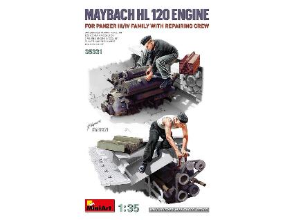 MA35331 ミニアート 1/35 Ⅲ/Ⅳ号戦車用マイバッハHL120エンジン 修理工兵2体付