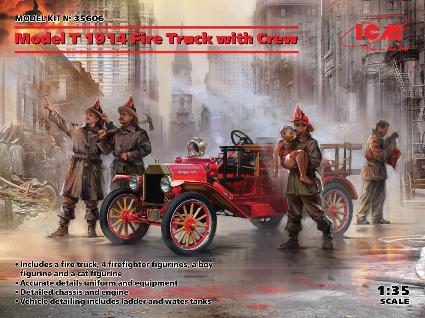 35606 IM 1/35 T型フォード 1914 消防車 w/クルー