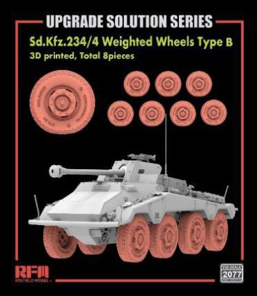 RFM2077 ライフィールドモデル 1/35 Sd.Kfz.234/4用自重変形 ホイール タイプB