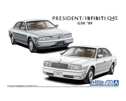 ザ☆モデルカー 89 1/24 ニッサン G50 プレジデントJS/インフィニティQ45 '89