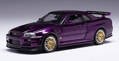 CLC526N IXO 1/43 日産 スカイライン GT-R R34 2002 メタリックパープル