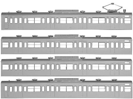 18502 国鉄(JR)103系<低運・非ユニット窓・冷改車>  基本4両編成ボディキットB