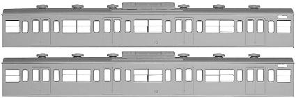 18504 国鉄(JR)103系<低運・非ユニット窓・冷改車>  増結用サハ2両ボディキット