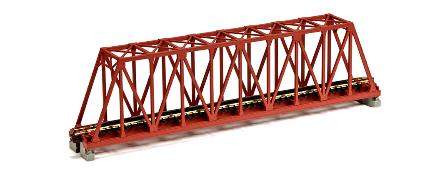 20-429 単線トラス鉄橋(赤茶)