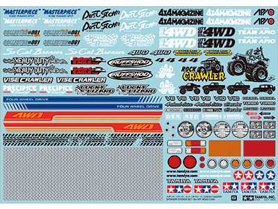 OP.1630 スポンサーステッカーセット (オフロード)