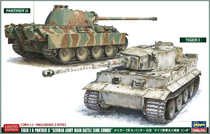 30067 1/72 タイガー I 型 & パンサー G型 'ドイツ陸軍主力戦車 コンボ' 2両セット