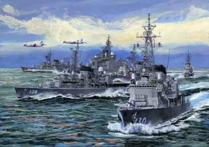 軍艦-37 1/3000 海上自衛隊第4護衛隊群(1998年)