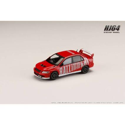 HJ642054AR HJ64 1/64 Mitsubishiランサーエボリューション 7 GSR RALLIART パルマレッド