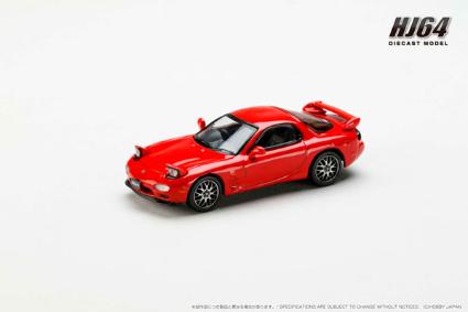 HJ644007CR 1/64 EfiniRX-7 (FD3S) TYPE RS CUSTOMIZED VERSION VINTAGE RED