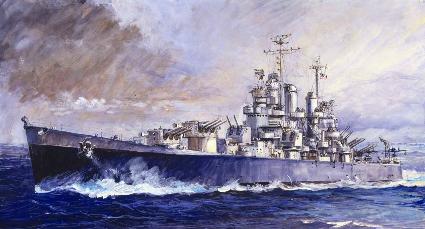 W208 1/700 WW.Ⅱ 米海軍軽巡洋艦 CL-55 クリーブランド