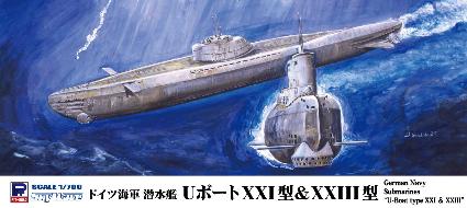 W223 1/700 ドイツ海軍 潜水艦 Uボート ⅩⅩⅠ型&ⅩⅩⅢ型