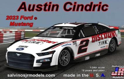 SJMPF2023ACP サルビノスJRモデル 1/24 NASCAR 2023 マスタング チーム・ペンスキー 「オースティン・シンドリック」 プライマリーカラー