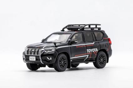 KS033-216 GCD 1/64 Toyota Land Cruiser Prado 150 - Rally Version(RHD) Black