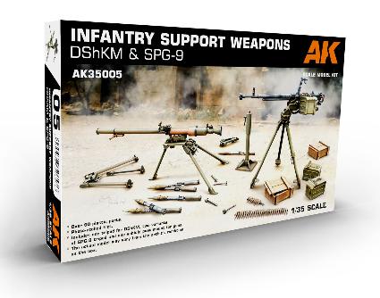 AK35005 AKインタラクティブ 1/35 ソビエト軍 歩兵サポートウェポン DShKM & SPG-9 セット
