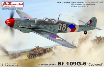 AZM7818 AZモデル 1/72 メッサーシュミット Bf109G-6 「鹵獲機」