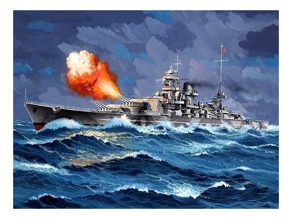 05181 ドイツレベル 1/1200 ドイツ巡洋戦艦 グナイゼナウ