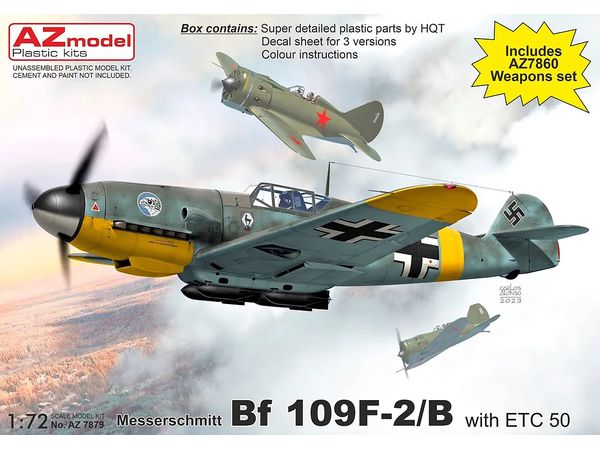 AZM7879 AZモデル 1/72 Bf109F-2/B w/ETC 50 爆弾架