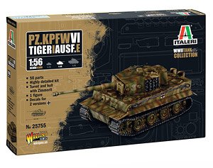 IT25755 イタレリ 1/56 WW.II ドイツ軍 Pz.Kpfw. VI ティーガーI 重戦車