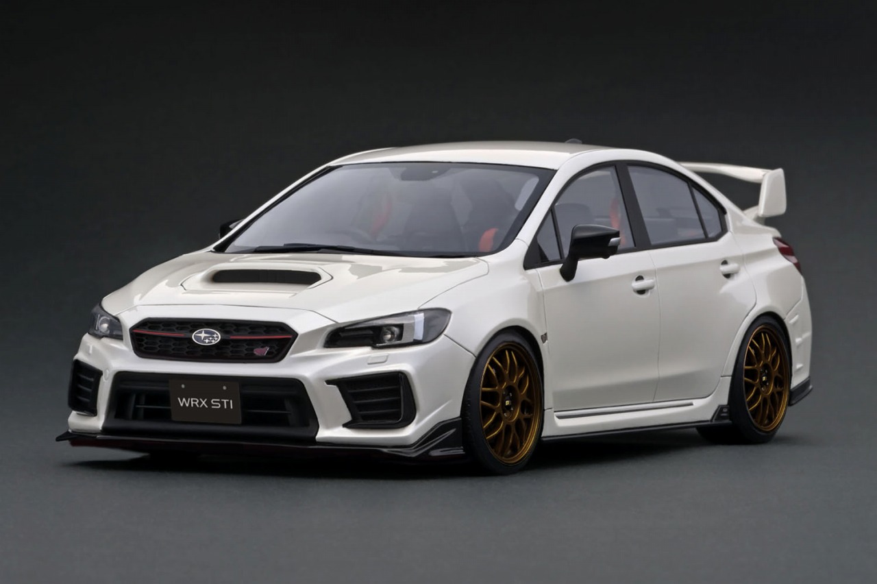 IG3611 IGモデル 1/18 SUBARU WRX (CBA-VAB)  STI Pearl White