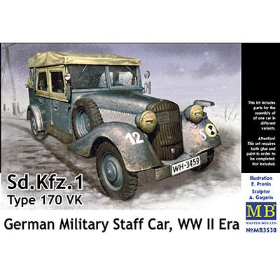 MB35030 マスターボックス 1/35 独・4輪軍用乗用車 170VK・kfz.1スタッフカー