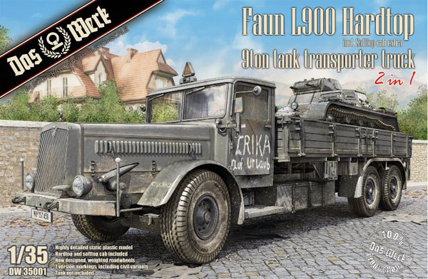 USCDW35001 ダス・ヴェルク 1/35 FAUN L900 トラック (ハードトップ)