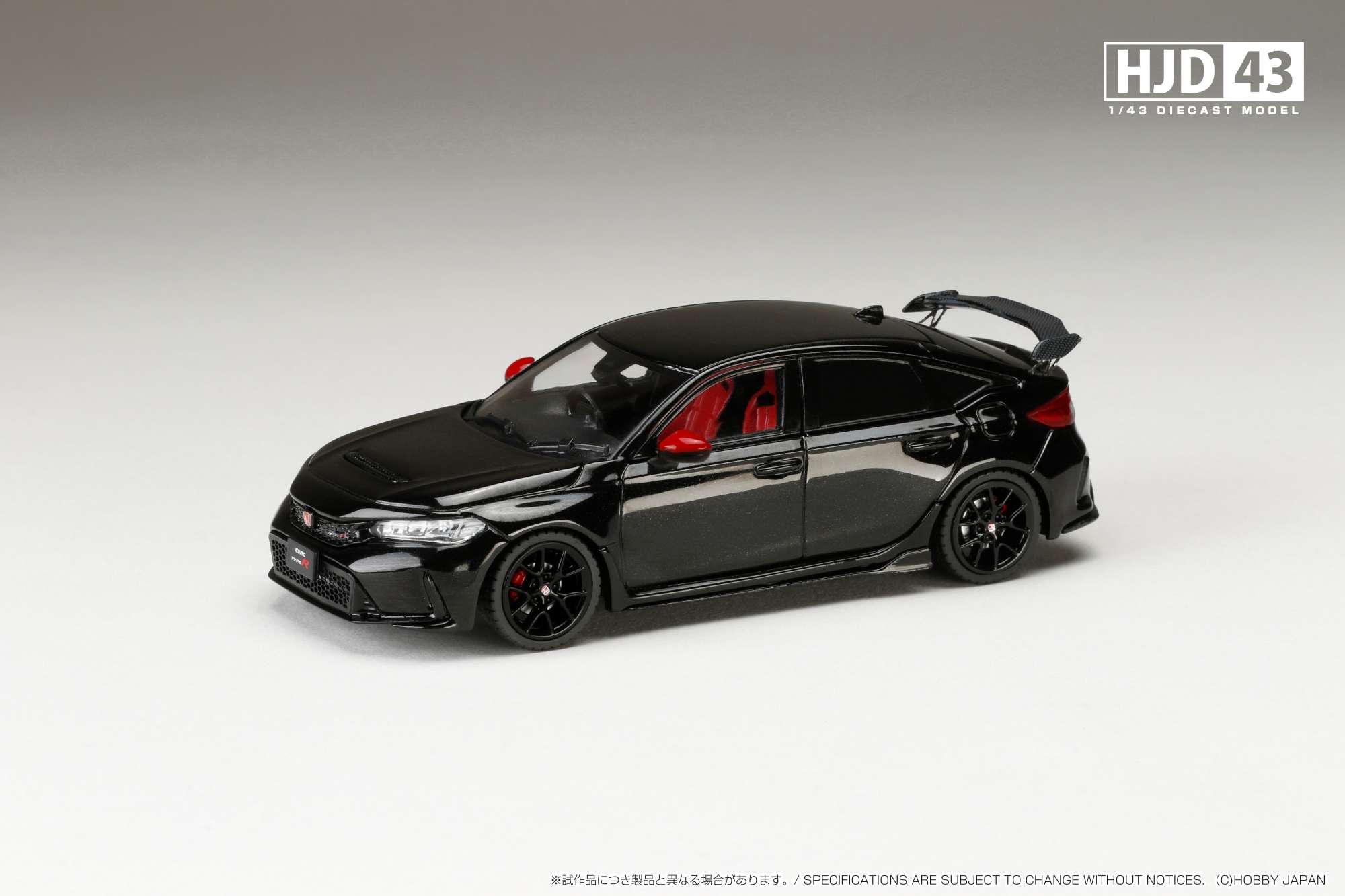 HJD431002BK HJD43 1/43 Honda シビック TYPE R (FL5) 純正オプション装着車 クリスタルブラックパール