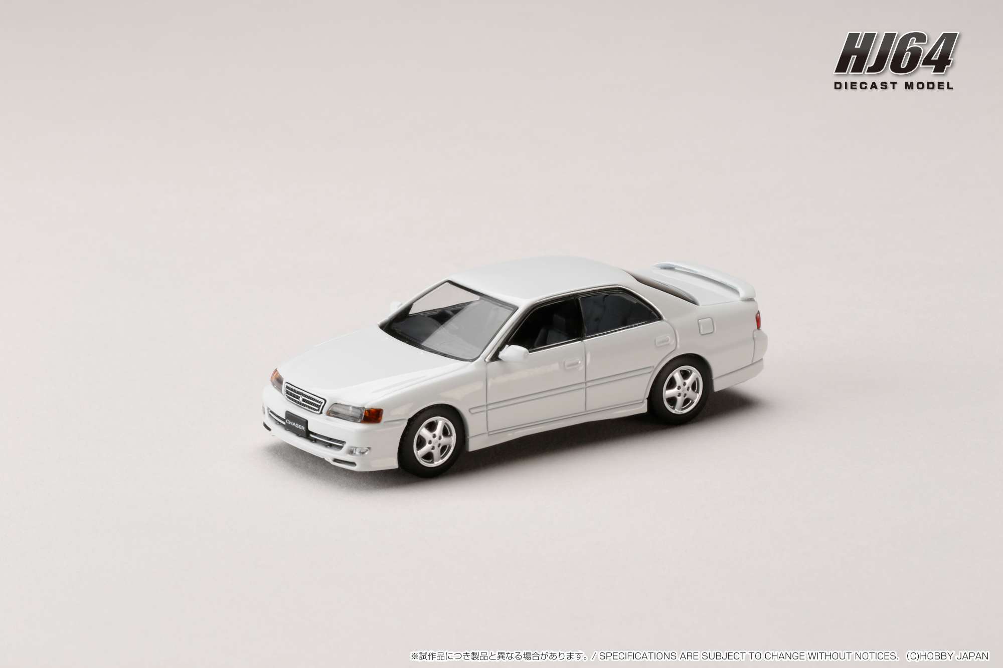 HJ642072W HJ64 1/64 トヨタ チェイサー TOURER V (JZX100) 1998 スーパーホワイト Ⅱ