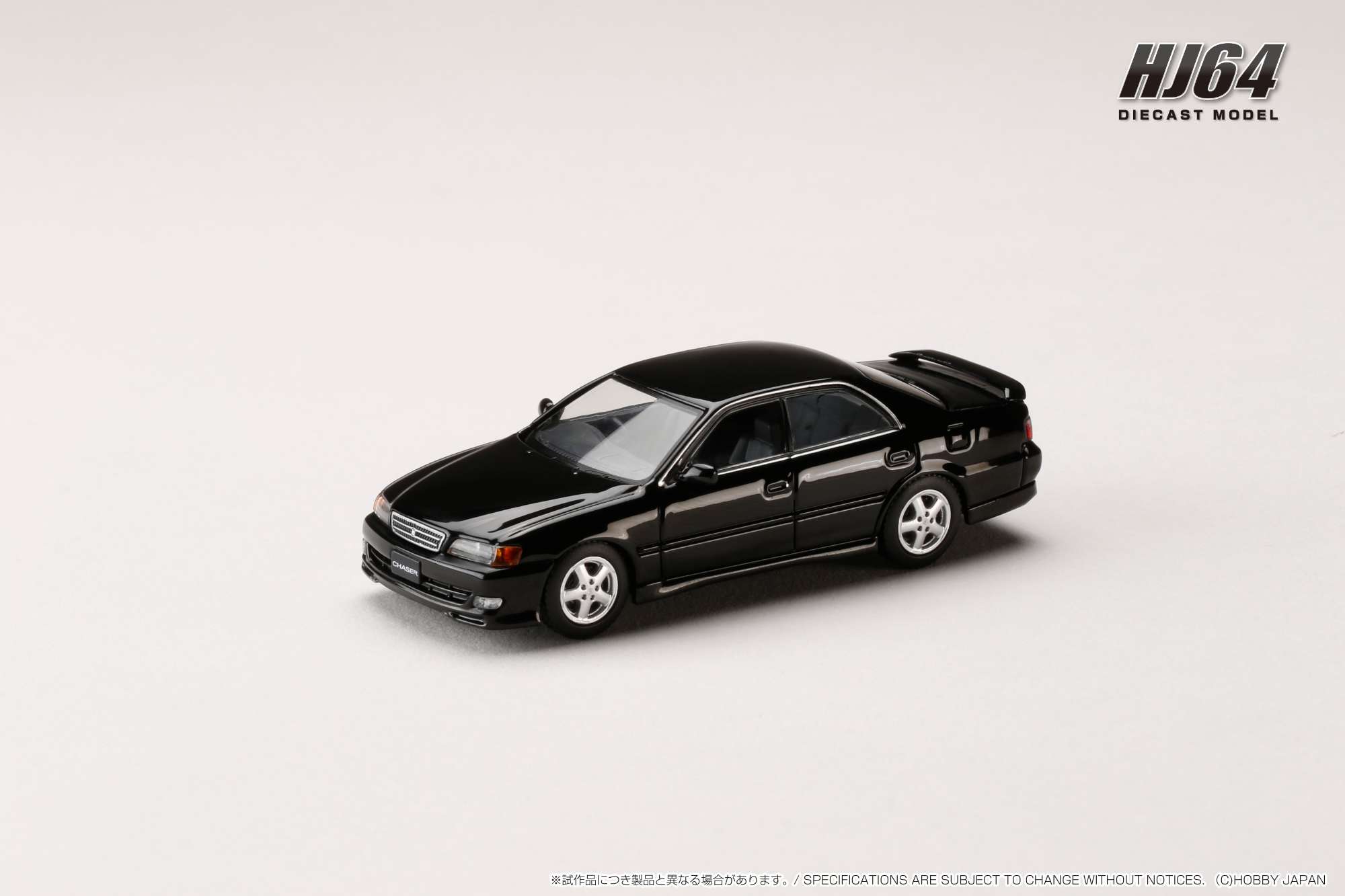 HJ642072BK HJ64 1/64 トヨタ チェイサー TOURER V (JZX100) 1998 ブラック(カスタムカラー)