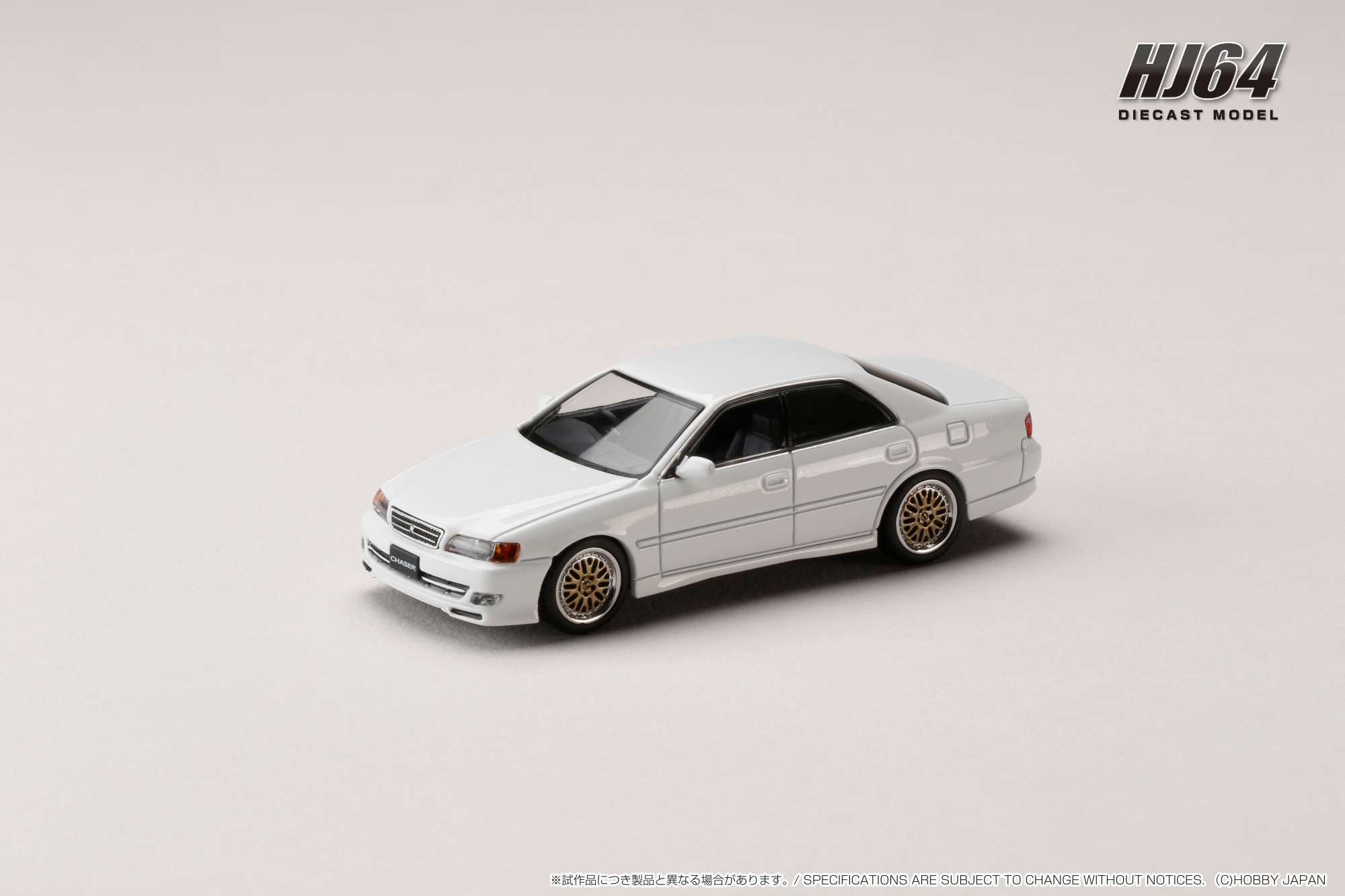 HJ644072W HJ64 1/64 トヨタ チェイサー TOURER V (JZX100) 1998 / JDM STYLE スーパーホワイト II