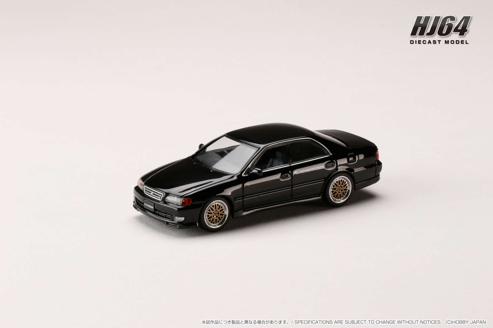 HJ644072BK HJ64 1/64 トヨタ チェイサー TOURER V (JZX100) 1998 / JDM STYLE ブラック(カスタムカラー)