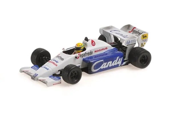 540843399 ミニチャンプス 1/43 トールマン ハート TG184 アイルトン・セナ モナコGP 1984 2位入賞 ウェザリング仕様