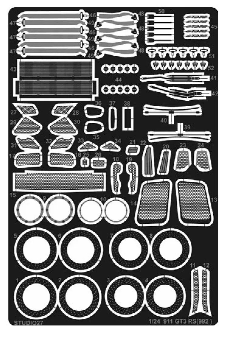 ST27-FP24255 1/24 911GT3 RS(992) Upgrade Parts (T社対応)