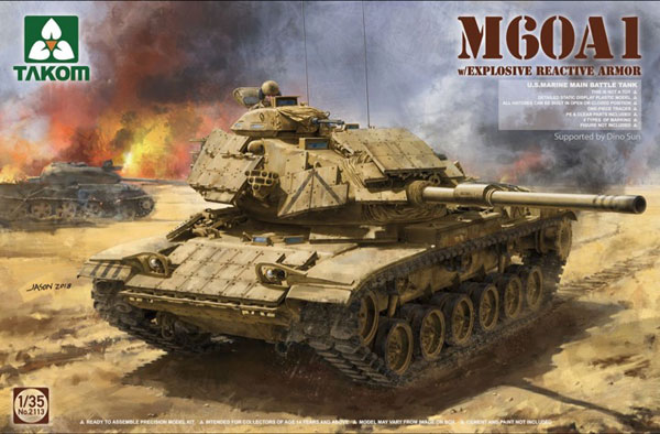 TKO2113 タコム 1/35 M60A1 米軍海兵隊主力戦車w/ERA(爆発反応装甲)
