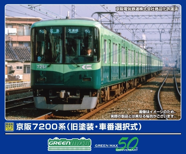 31990 京阪7200系(旧塗装・車番選択式)8両編成セット(動力付き)