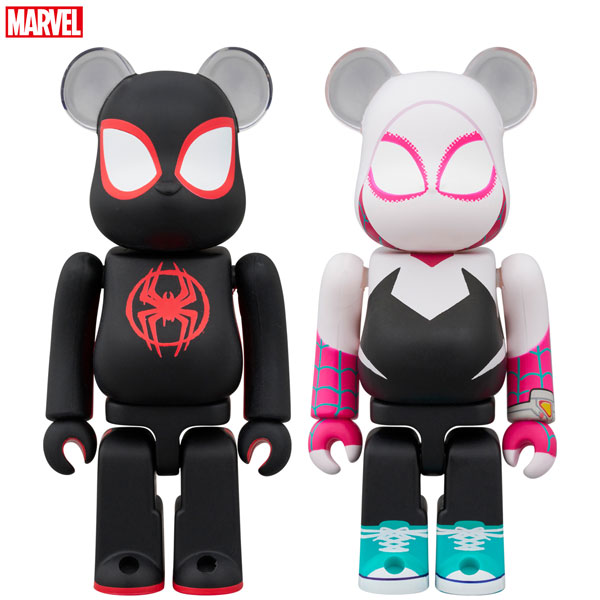 BE@RBRICK SPIDER-MAN(Miles Morales) & SPIDER-GWEN 2PCS SET