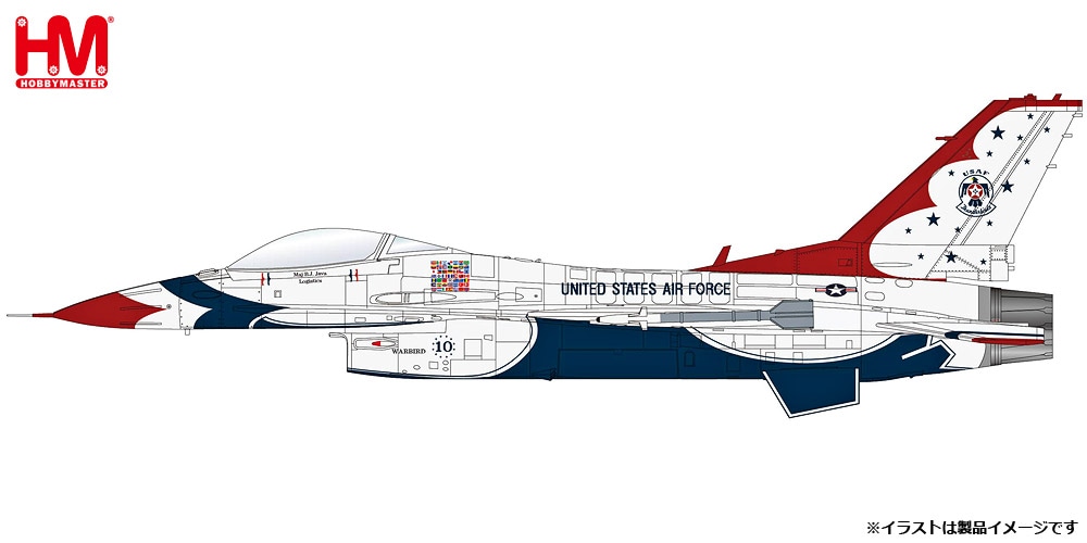 HA38044 Hobby Master 1/72 F-16C   'アメリカ空軍 サンダーバーズ ウォーバーズ 1988'