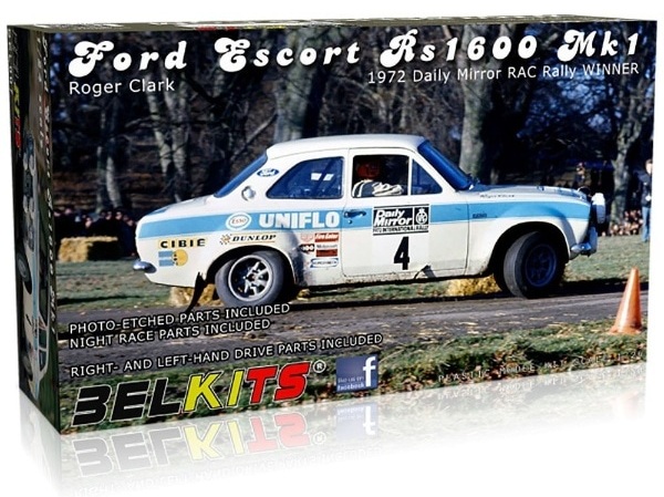 BEL007 ベルキット 1/24 フォード エスコート RS1600 MK.I 1972 RACラリー ウィナー