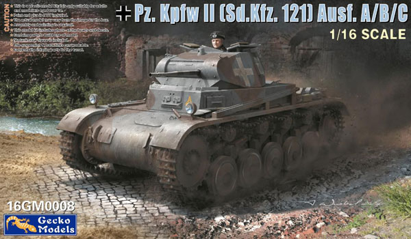 GEC16GM0008 ゲッコー・モデル 1/16 Ⅱ号戦車 Sd.Kfz.121 A/B/C型