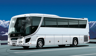BUS1 EX-1 1/32 観光バスシリーズNo.1 EX-1 日野セレガ スーパーハイデッカ(バスガイド&バス運転手シギュア付き)