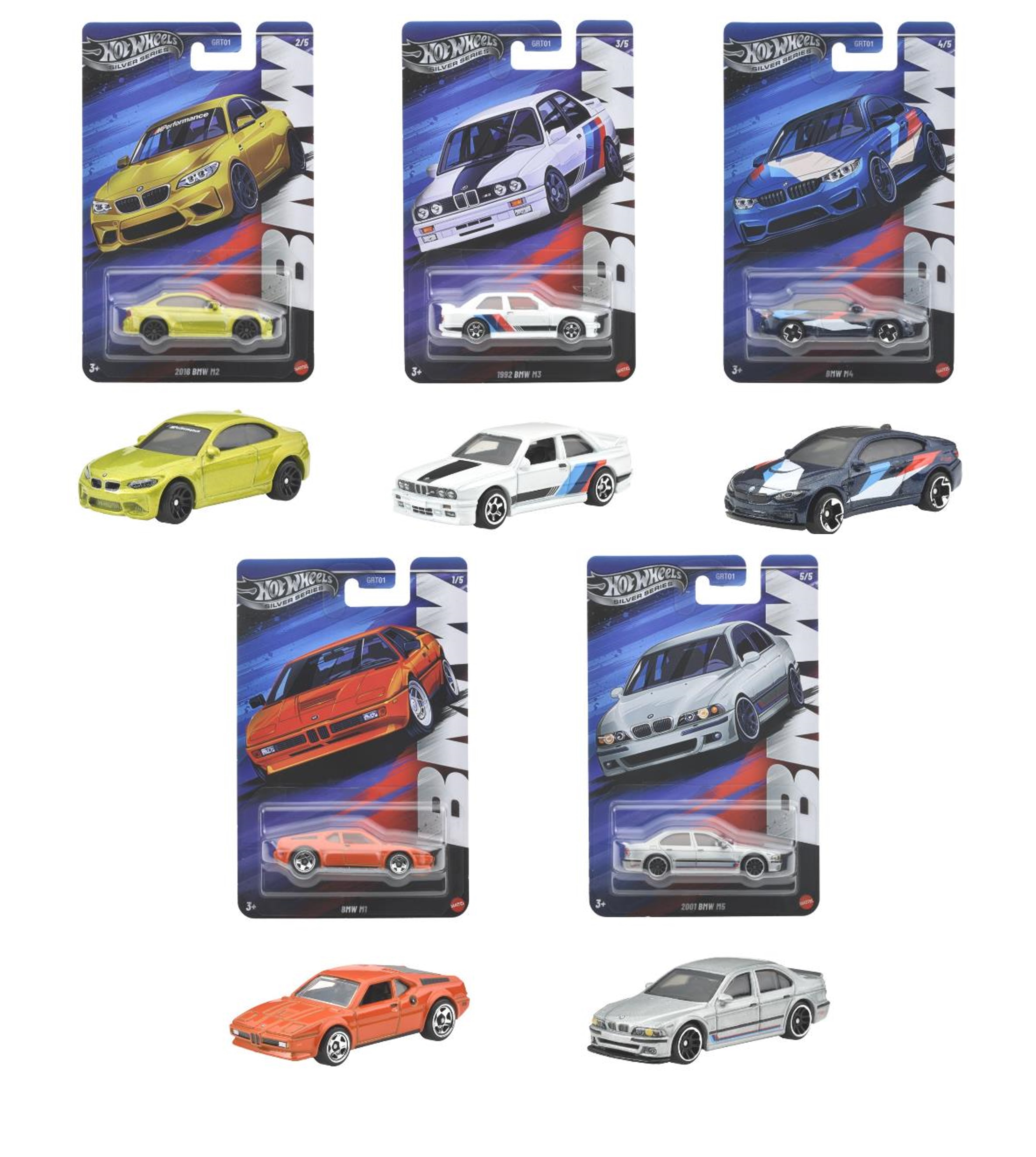 GRT01-986N ホットウィール セレブレーション アソート - BMW Mシリーズ (入数:10) 2025年05月発売