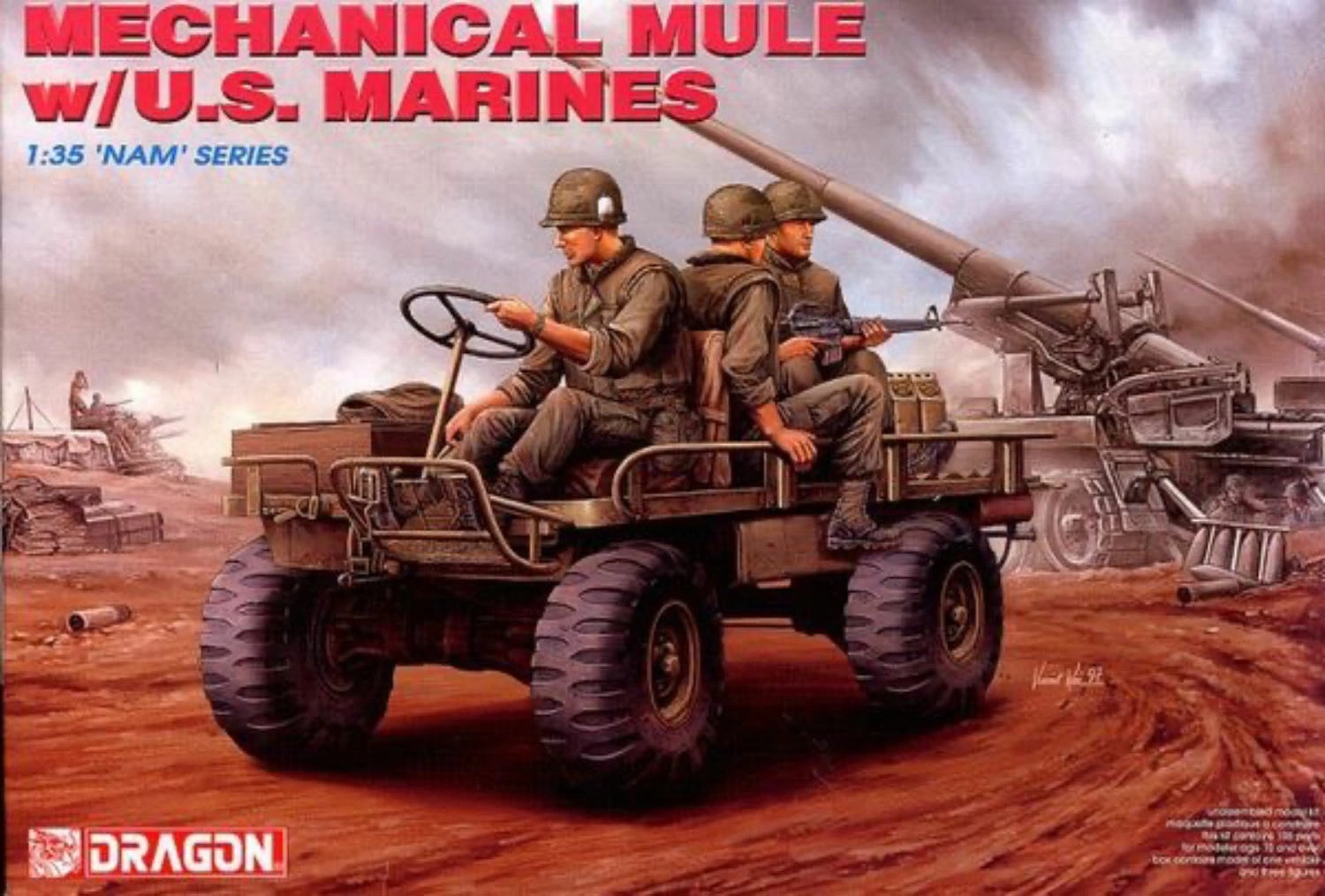 DR3317ドラゴン1/35 ベトナム戦争 アメリカ海兵隊 M274トラック メカニカルミュール w/海兵隊員