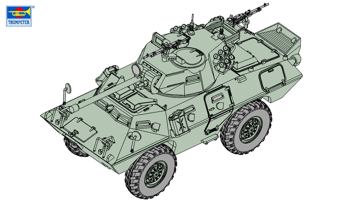 07442 トランペッター 1/72 LAV-150 コマンドウ装甲車 90mm砲搭載型