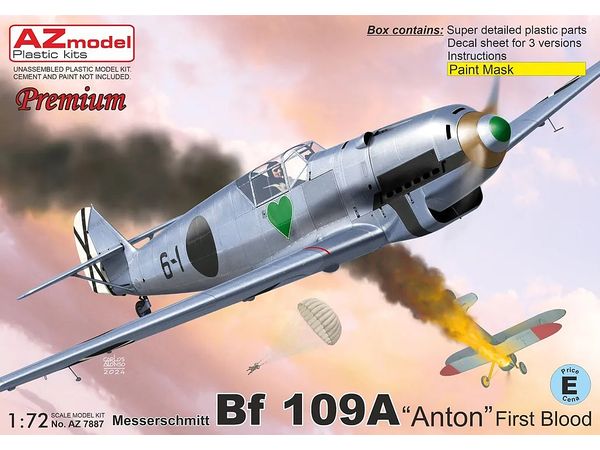 AZM7887 AZモデル 1/72 Bf109A `アントン` ファーストブラッド